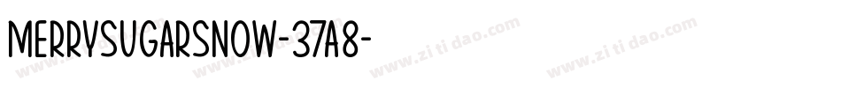 MerrySugarSnow-37a8字体转换
