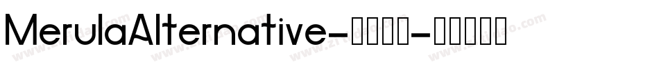 MerulaAlternative-4884字体转换
