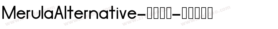 MerulaAlternative-4884字体转换