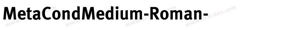 MetaCondMedium-Roman字体转换