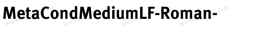 MetaCondMediumLF-Roman字体转换