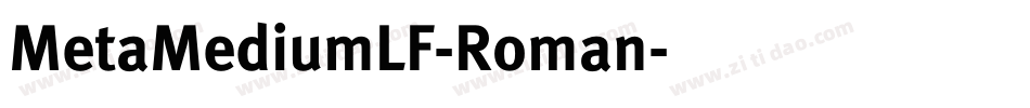 MetaMediumLF-Roman字体转换