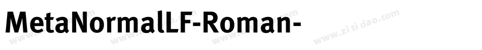 MetaNormalLF-Roman字体转换