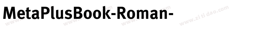MetaPlusBook-Roman字体转换