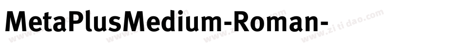 MetaPlusMedium-Roman字体转换