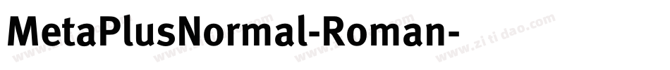 MetaPlusNormal-Roman字体转换