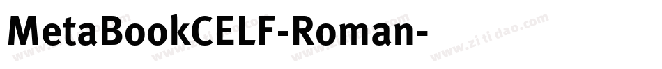 MetaBookCELF-Roman字体转换