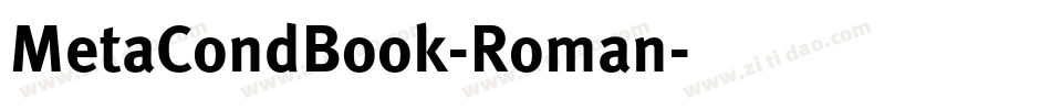 MetaCondBook-Roman字体转换