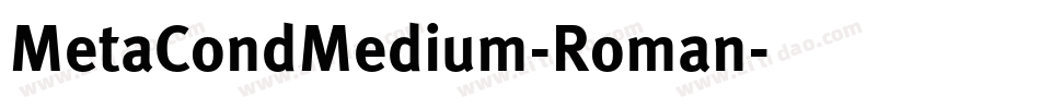 MetaCondMedium-Roman字体转换