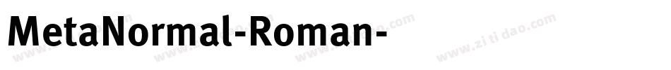MetaNormal-Roman字体转换