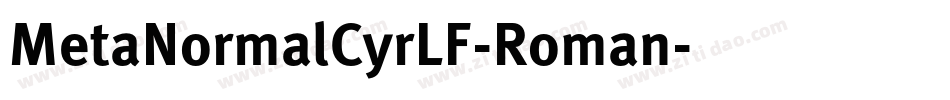 MetaNormalCyrLF-Roman字体转换