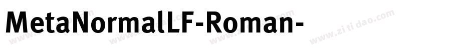 MetaNormalLF-Roman字体转换