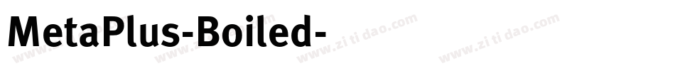 MetaPlus-Boiled字体转换