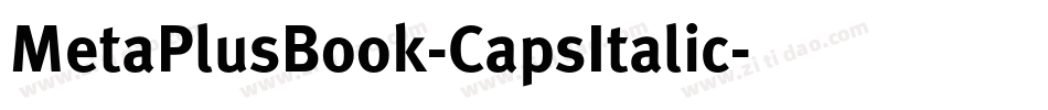 MetaPlusBook-CapsItalic字体转换