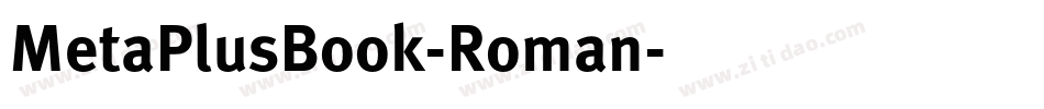 MetaPlusBook-Roman字体转换