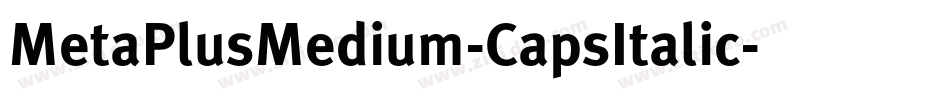MetaPlusMedium-CapsItalic字体转换