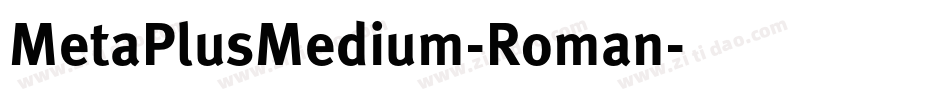 MetaPlusMedium-Roman字体转换
