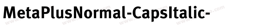 MetaPlusNormal-CapsItalic字体转换