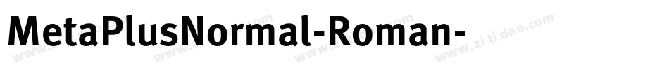 MetaPlusNormal-Roman字体转换