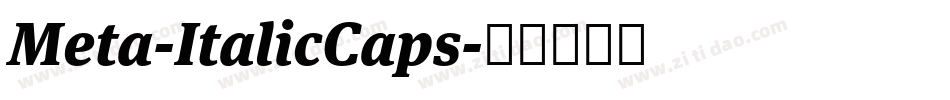 Meta-ItalicCaps字体转换