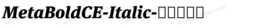 MetaBoldCE-Italic字体转换