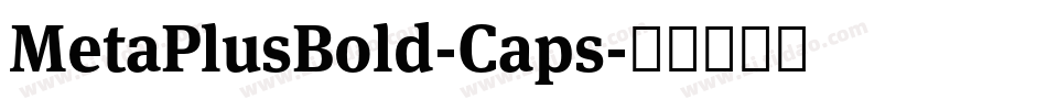 MetaPlusBold-Caps字体转换