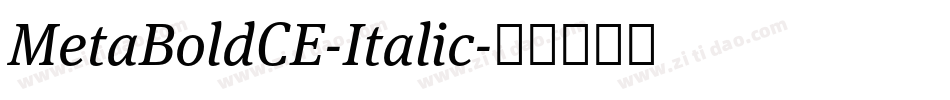 MetaBoldCE-Italic字体转换