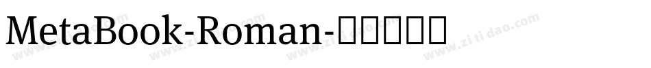 MetaBook-Roman字体转换