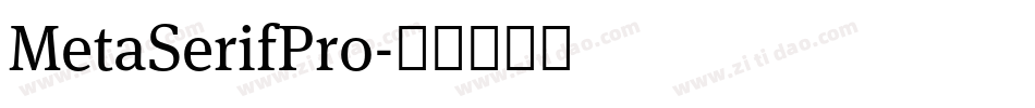 MetaSerifPro字体转换