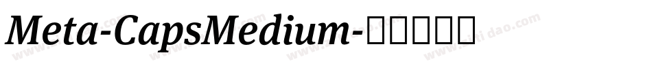 Meta-CapsMedium字体转换