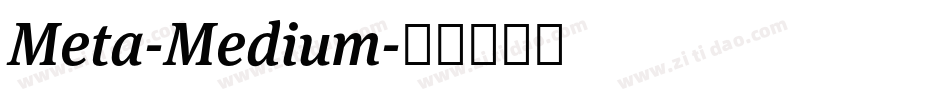 Meta-Medium字体转换