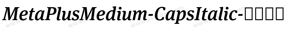 MetaPlusMedium-CapsItalic字体转换