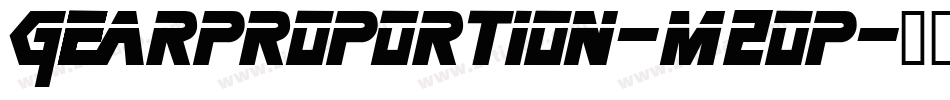 GearProportion-m2OP字体转换