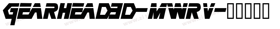 Gearhead3D-mwrV字体转换
