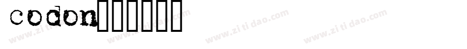 codon字体转换