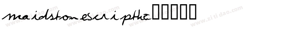 MaidstoneScriptHC字体转换