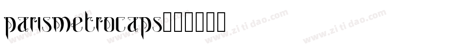 ParisMetroCaps字体转换