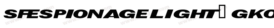 SfEspionageLight-2gKo字体转换 SfEspionageLight-2gKo字体转换