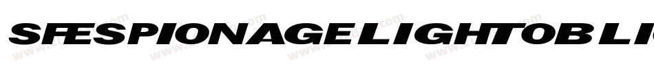 SfEspionageLightOblique-KWaX字体转换