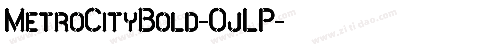 MetroCityBold-OjLP字体转换