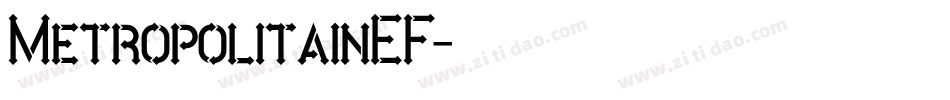 MetropolitainEF字体转换