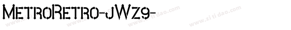 MetroRetro-jWz9字体转换