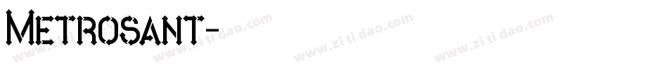 Metrosant字体转换