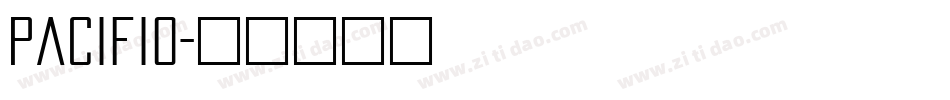 pacifio字体转换