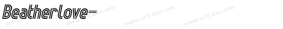 Beatherlove字体转换