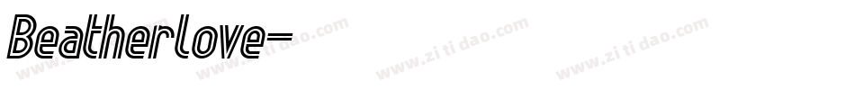 Beatherlove字体转换