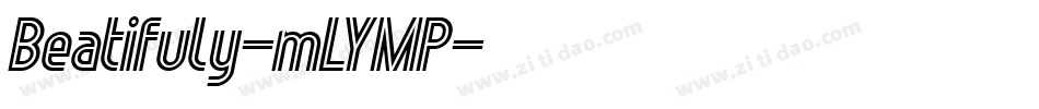 Beatifuly-mLYMP字体转换