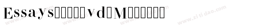 Essays1743-vd9M字体转换