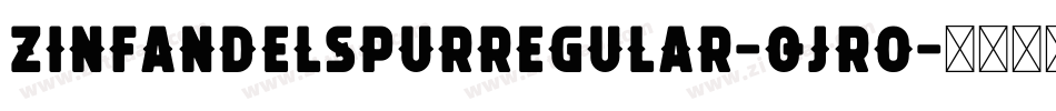 ZinfandelSpurRegular-qJr0字体转换