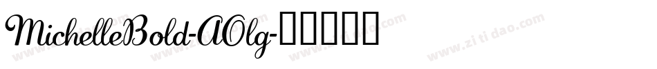 MichelleBold-AOlg字体转换